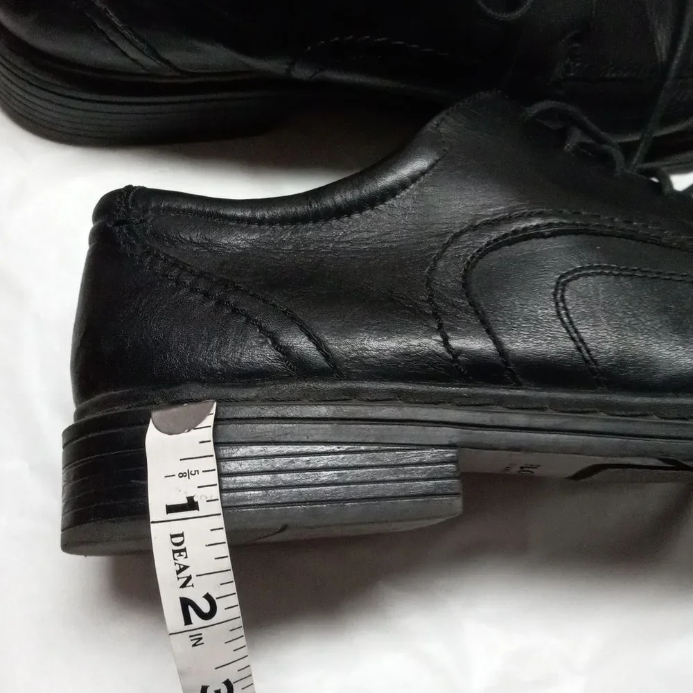 Florsheim Shoes Mens 11 Casual Oxfords Black Leather Derby Comfort